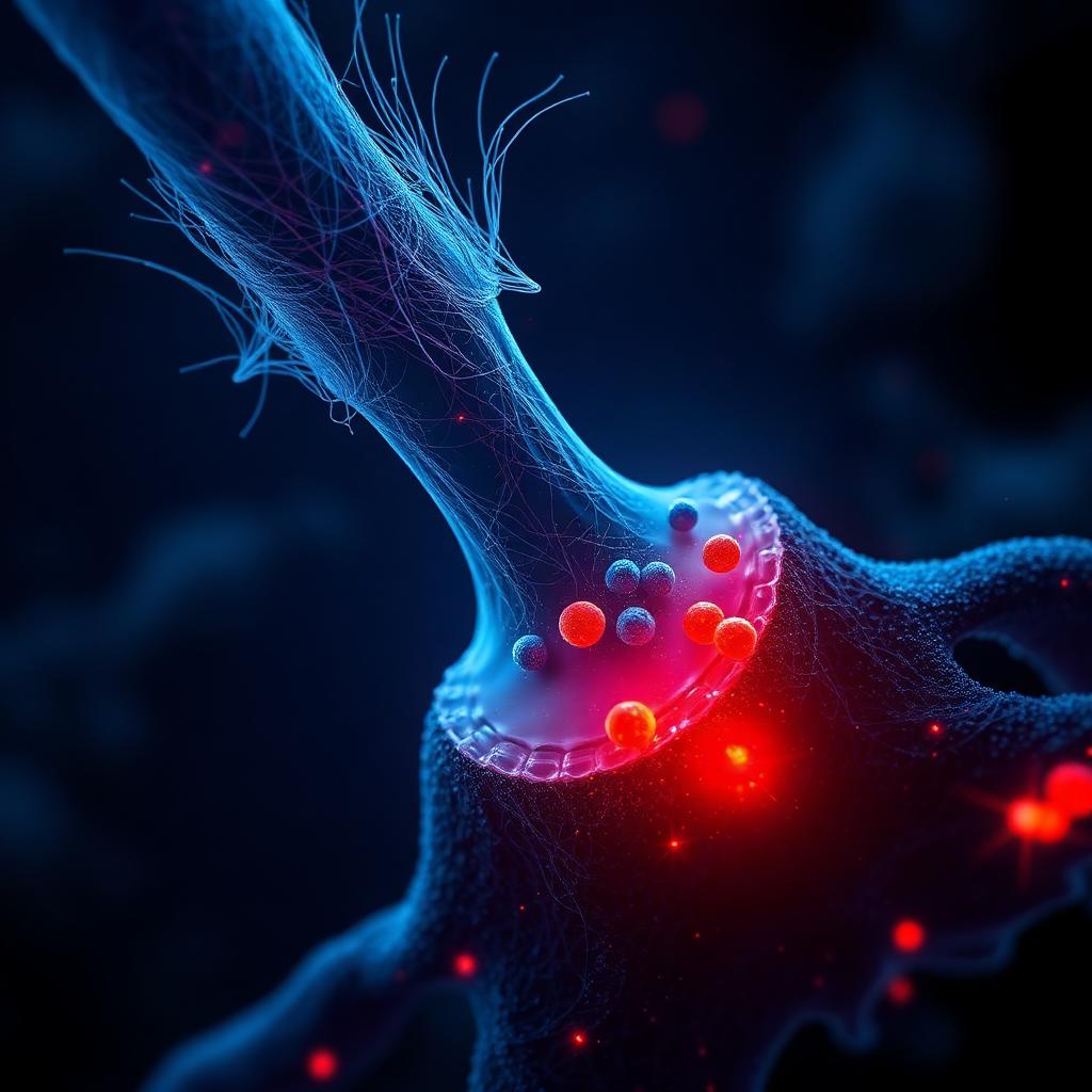 Illustration of immune cells beginning to accumulate around a hair follicle as its protection erodes
