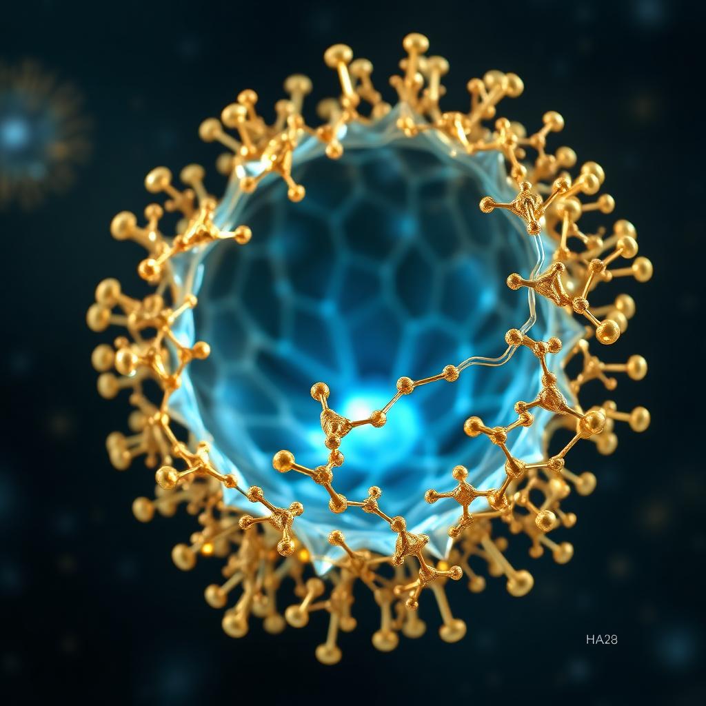 Illustration of protective molecular structures restoring the follicle's immune sanctuary