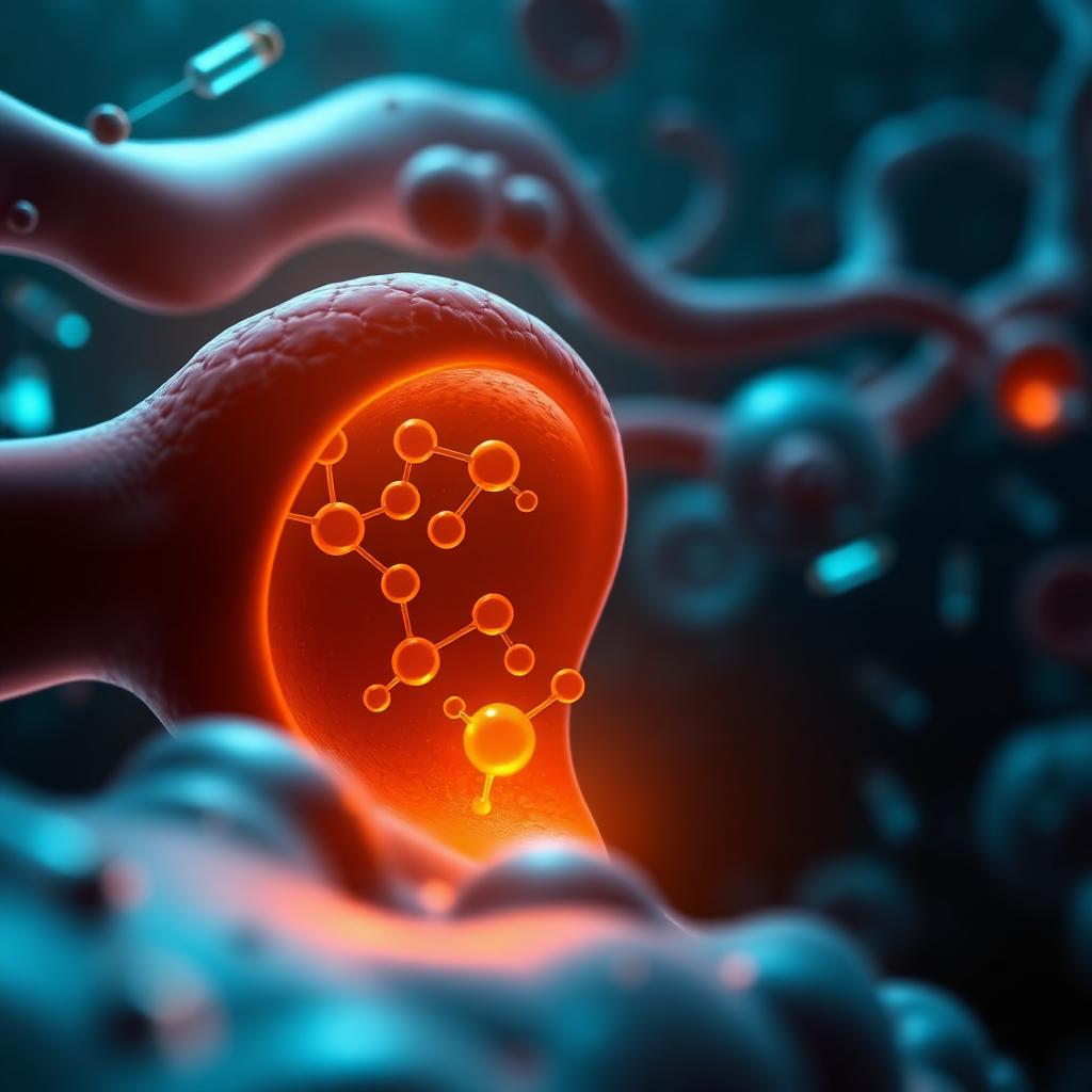 Illustration of a follicle producing its own androgens internally, bypassing systemic hormone blockade