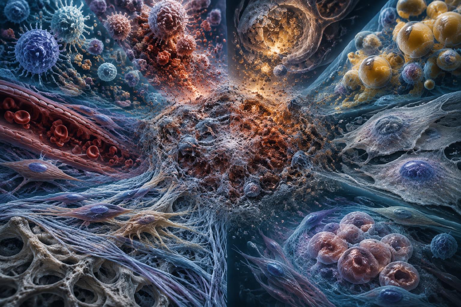 Multiple biological domains converging upon a common tissue state