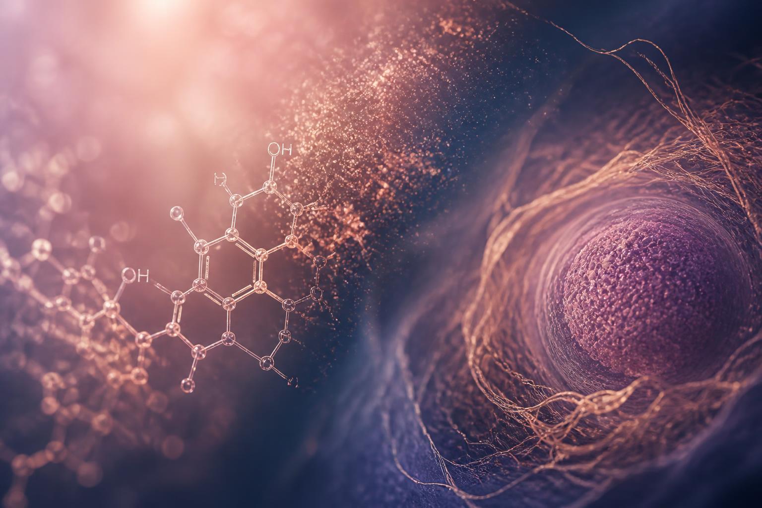 Abstract microscopy image of the endocrine-follicular transition through menopause